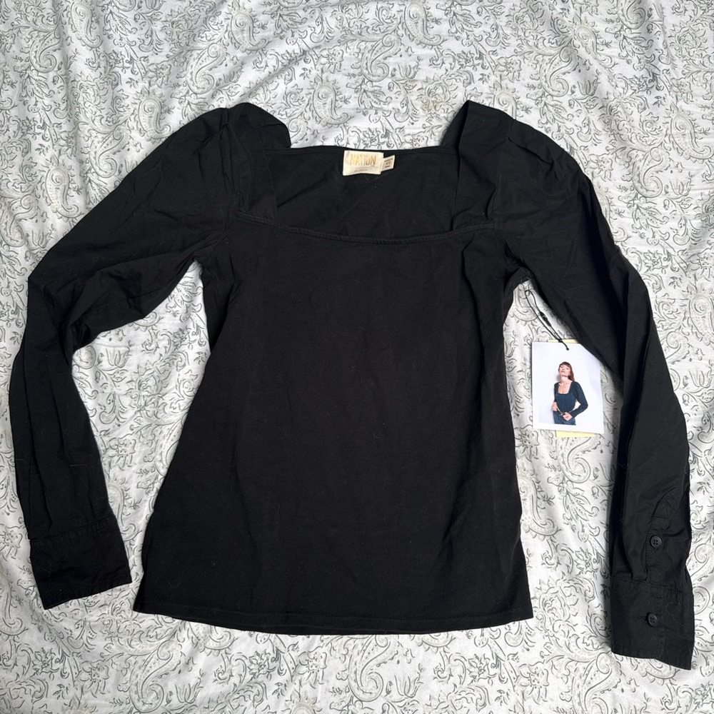Set of 2!! Nation LTD Black Long Sleeve Tops
